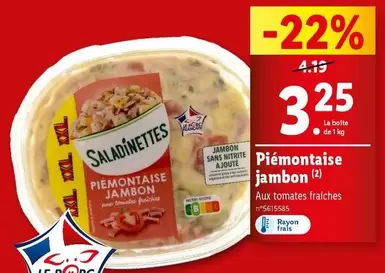 saladinettes - piémontaise jambon