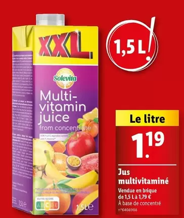 Solevita - Jus Multivitaminé