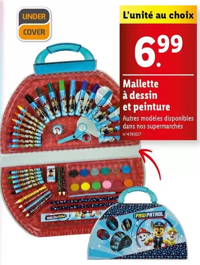 mallette à dessin et peinture