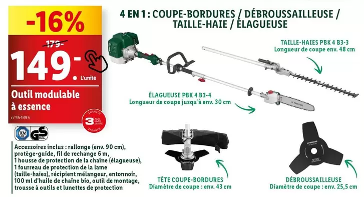 Parkside - Outil Modulable A Essence