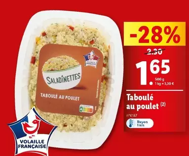 saladinettes - taboulé au poulet