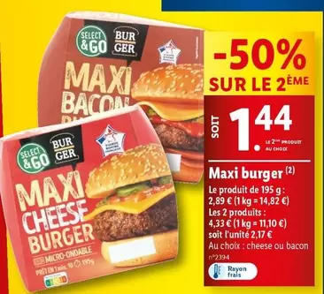 Select &Go - Maxi Burger