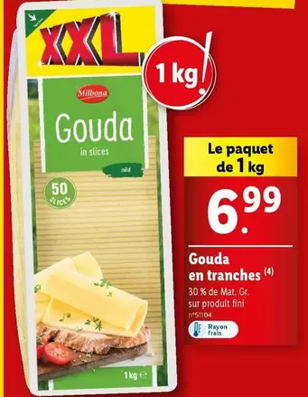 Milbona - Gouda En Tranches