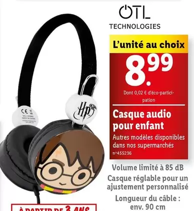 Otl - Casque Audio Pour Enfant