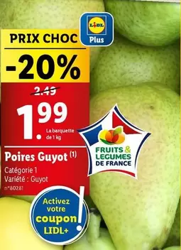 Poires Guyot