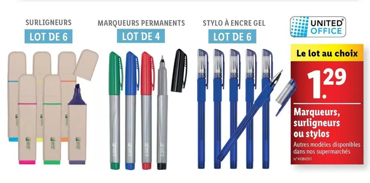 United Office - Marqueurs, Surligneurs Ou Stylos