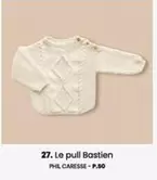 Le Pull Bastien offre sur Phildar