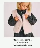 Le Gilet Esmee offre sur Phildar