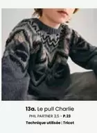 Le Pull Charlie offre sur Phildar