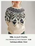 Le Pull Charlie offre sur Phildar