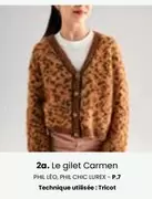 Le Gilet Carmen offre sur Phildar