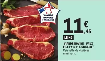 Viande Bovine: Faux Filet A Griller