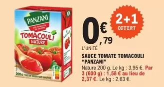 Panzani - Sauce Tomate Tomacouli