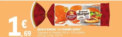 La Fournée Dorée - Brioch Burger