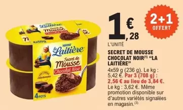 La Laitière - Secret De Mousse Chocolat Noir