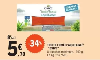 Ovive - Truite Fumé D'Aquitaine