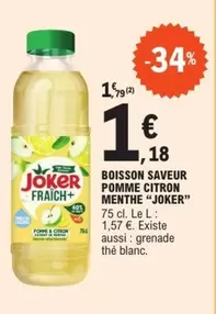 Joker - Boisson Saveur Pomme Citron Menthe