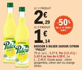 Pulco - Boisson À Diluer Saveur Citron