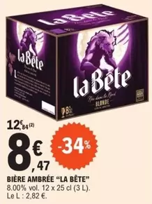 La Bête - Bière Ambrée