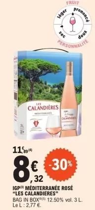 Les Calandriers - IGP Méditerranée Rosé 