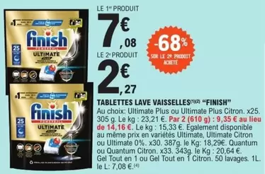 Finish - Tablettes Lave Vaisselles