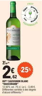 Haussmann - IGP Sauvignon Blanc