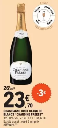 Chanoine Frères - Champagne Brut Blanc De Blancs