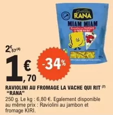 Rana - Raviolini Au Fromage La Vache Qui Rit