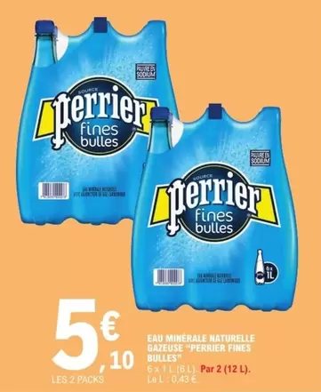 Perrier - Eau Minérale Naturelle Gazeuse aux Fines Bulles