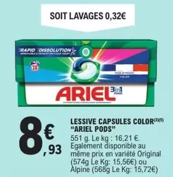 Ariel - Lessive Capsules Color Pods