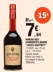 Jules Gautret - Pineau Des Charentes Rouge