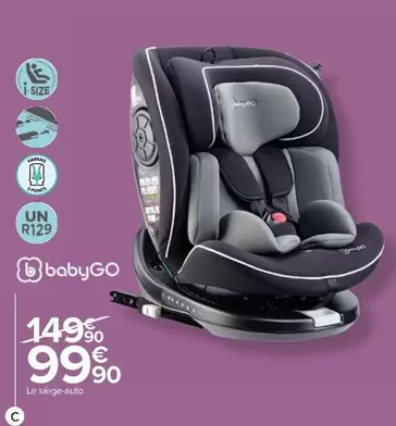 BabyGo - Siège-Auto Nova De 40 A 150cm offre à 99,9€ sur Carrefour Express