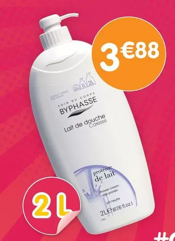 Byphasse - Lait De Douche Caresse offre à 3,88€ sur B&M