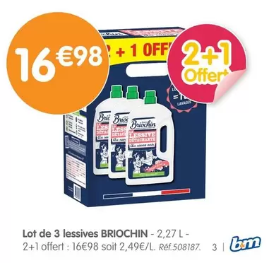 Briochin - Lot De 3 Lessives  offre à 16,98€ sur B&M