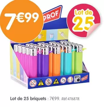 Lot De 25 Briquets offre à 7,99€ sur B&M