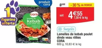 Cora - Lamelles De Kebab Poulet Dinde Veau Rôties