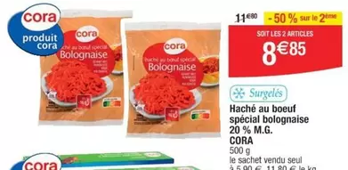 Cora - Haché Au Boeuf Spécial Bolognaise