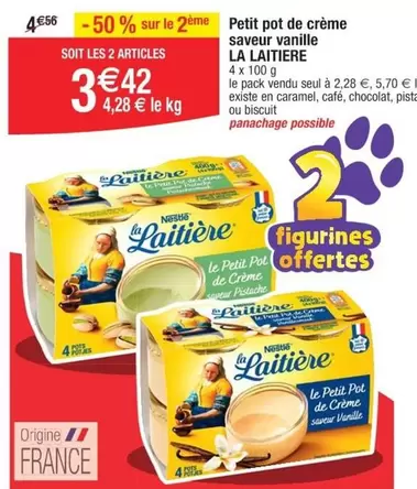 La Laitière - Petit Pot De Crème Saveur Vanille