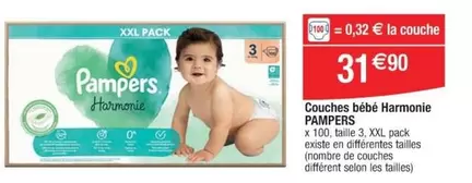 Pampers - Couches Bébé Harmonie