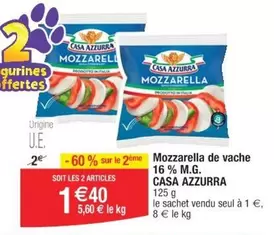 Casa Azzurra - Mozzarella De Vache 16 % M.g.