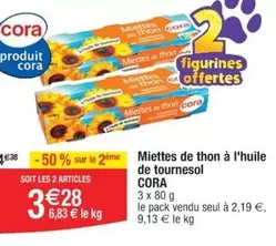 Cora - Miettes De Thon À L'huile De Tournesol