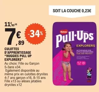 Huggies Pull Up Explorers - Culottes d'Apprentissage pour les petits aventuriers