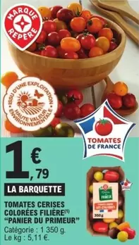 Panier Du Primeur - Tomates Cerises Colorées : Fraîcheur et variété pour vos plats