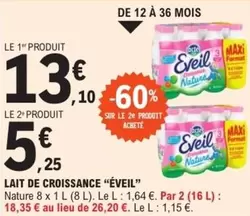 éveil -  lait de croissance 