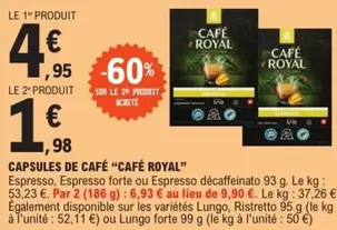 café royal - capsules de café