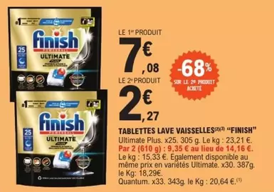 finish - tablettes lave vaisselles