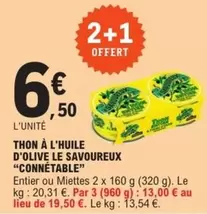 Connétable - Thon À L'Huile D'Olive Le Savoureux : Un délice à découvrir