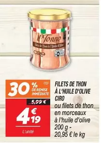 Ciro - Filets De Thon À L'huile D'olive