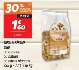 Ciro - Taralli Sésame