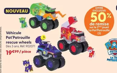 Paw Patrol - Véhicule Pat'patrouille Rescue Wheels : Promo exceptionnelle et caractéristiques uniques pour des aventures inoubliables !